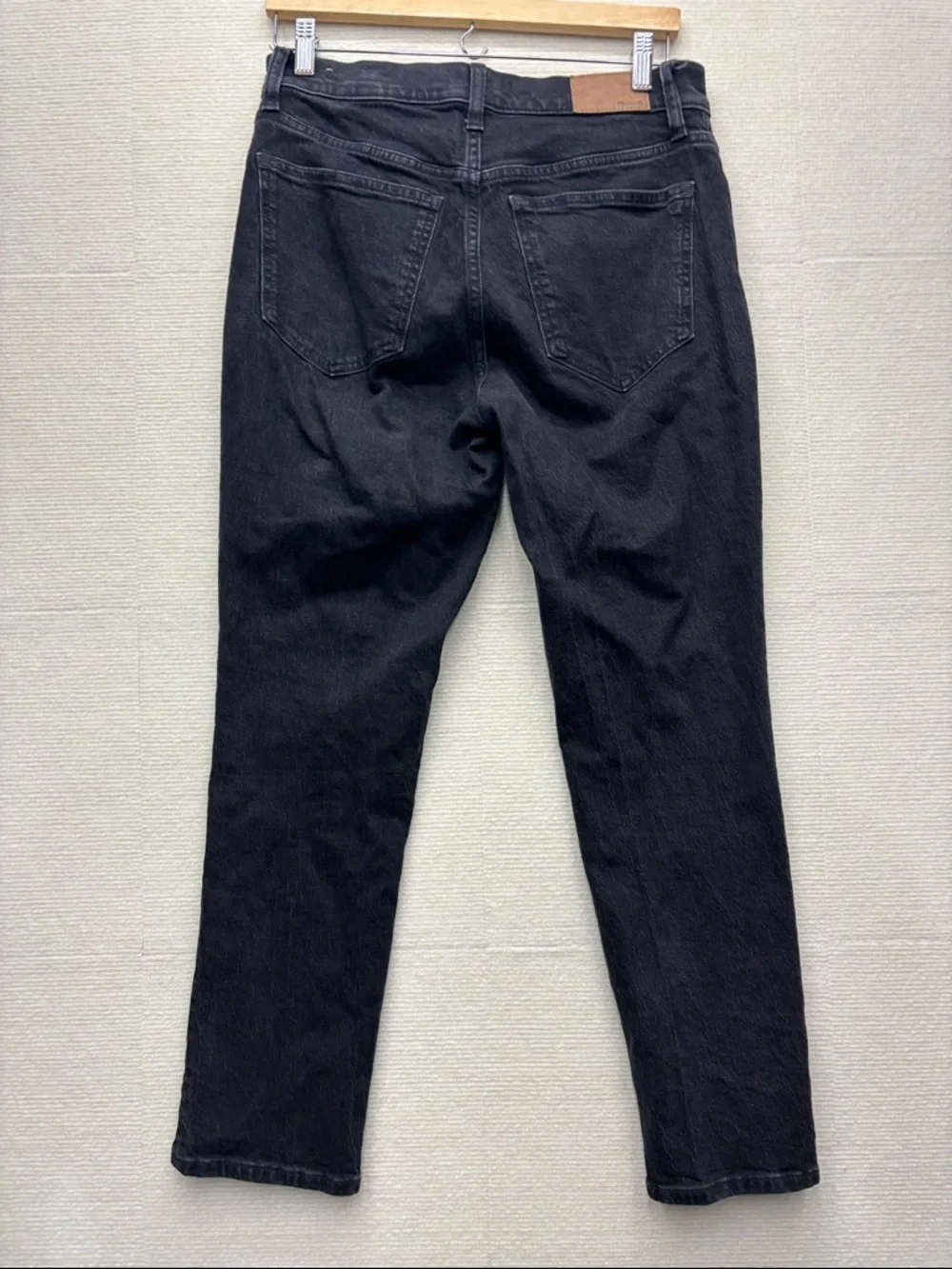 Madewell Slim Straight Black Jeans - Picture 5 of 9
